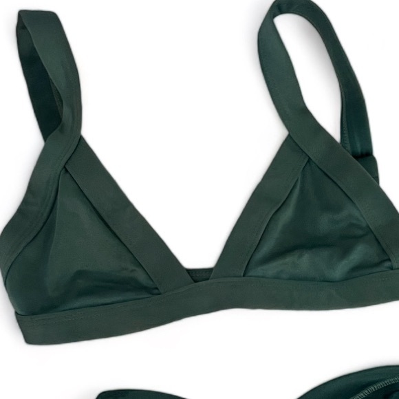 OneOne Swim Dark Green Bikini - Size S - Picture 3 of 6